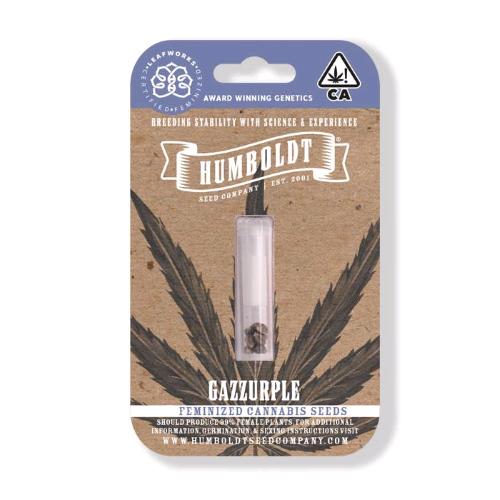 HUMBOLDT SEED COMPANY - GAZZURPLE FEM - 3 SEEDS