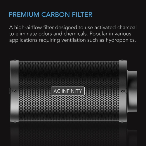 AC INFINITY - DUCT CARBON FILTER - 4-INCH