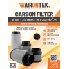 AIRONTEK - FILTRO ODORI  MADE IN ITALY - Ø100 - 200MM - 180-240 M3/H 