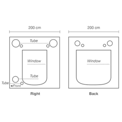 HOMEBOX - AMBIENT Q200+ 200X200X220 (2 BOX FRAME + COVER)