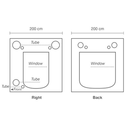 HOMEBOX - AMBIENT Q200+ 200X200X220 (2 BOX FRAME + COVER)