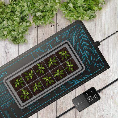 AC INFINITY - SUNCORE H5 SEEDING HEAT MAT WITH HEAT CONTROLLER IP-67 WATERPROOF  20" x 20.75"