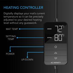 AC INFINITY - SUNCORE H7 SEEDLING HEAT MAT WITH HEAT CONTROLLER IP-67 48'' X20.75''