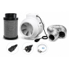 KIT ASPIRAZIONE ARIA + FILTRO CARBONI ATTIVI Ø 15CM - 405/520M3/ORA