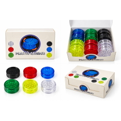 GRINDER PLASTICA 60MM COLORI MISTI (SCATOLA DA 12 PEZZI)