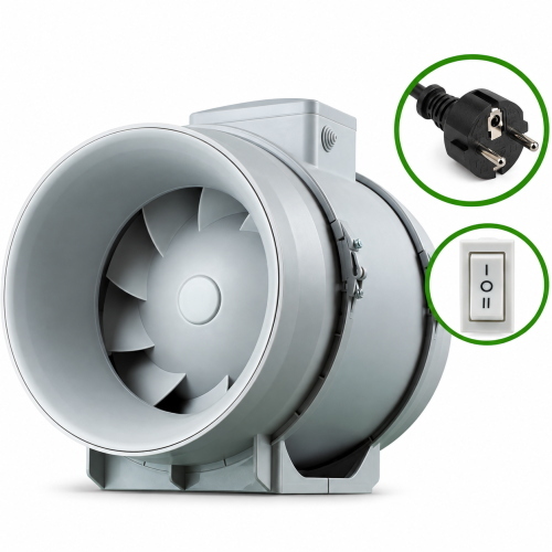 VENTS - TTRV 150 - ASPIRATORE 405-520 M³/H - 33-44 DBA - SPINA SHUCKO