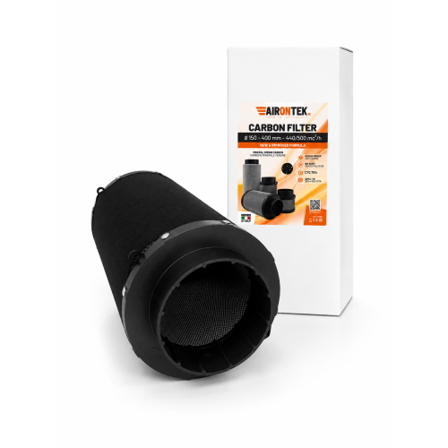  AIRONTEK - CARBON FILTER  MADE IN ITALY -  (/) 150 - 400MM - 500 M3/H 