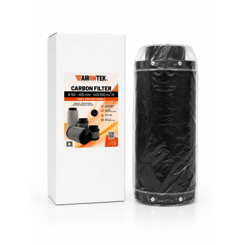  AIRONTEK - CARBON FILTER  MADE IN ITALY -  (/) 150 - 400MM - 500 M3/H 