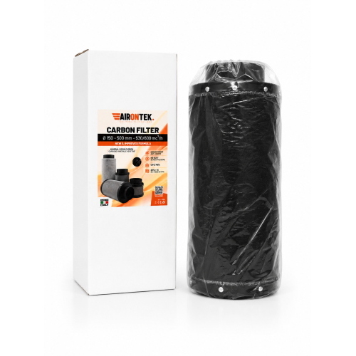  AIRONTEK - CARBON FILTER  MADE IN ITALY -  (/) 150 - 500MM - 600 M3/H 
