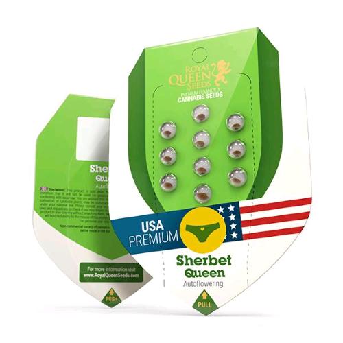 ROYAL QUEEN SEEDS - SHERBET QUEEN AUTO - 10 SEMI - USA PREMIUM 