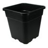 VASO QUADRATO IN PLASTICA NERO PIÙ RESISTENTE - 23X23X24 - 9 LITRI